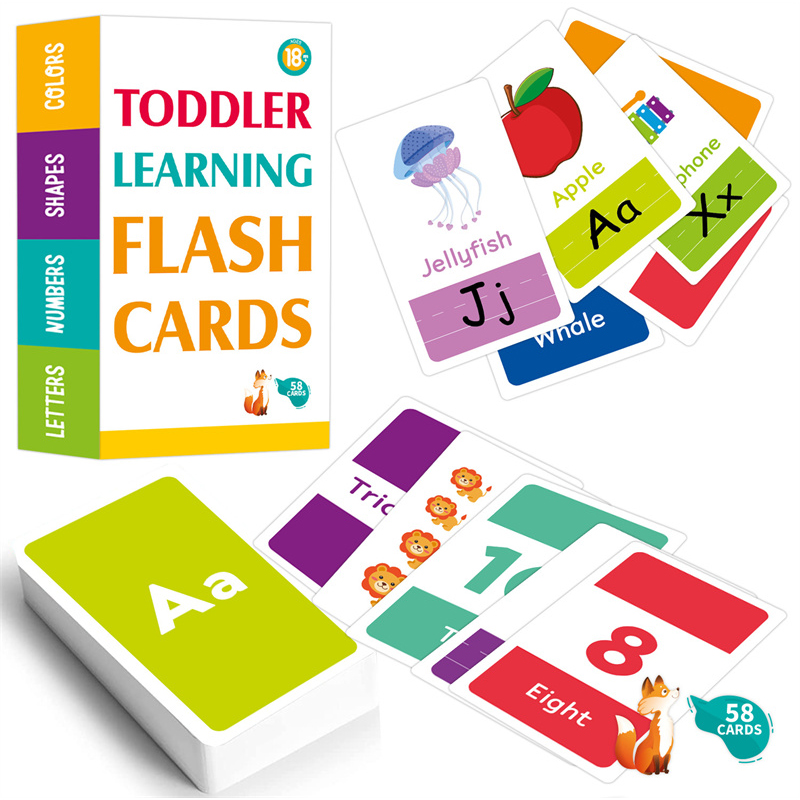 Abc Kids Early Education - 58 peças de cartões didáticos do