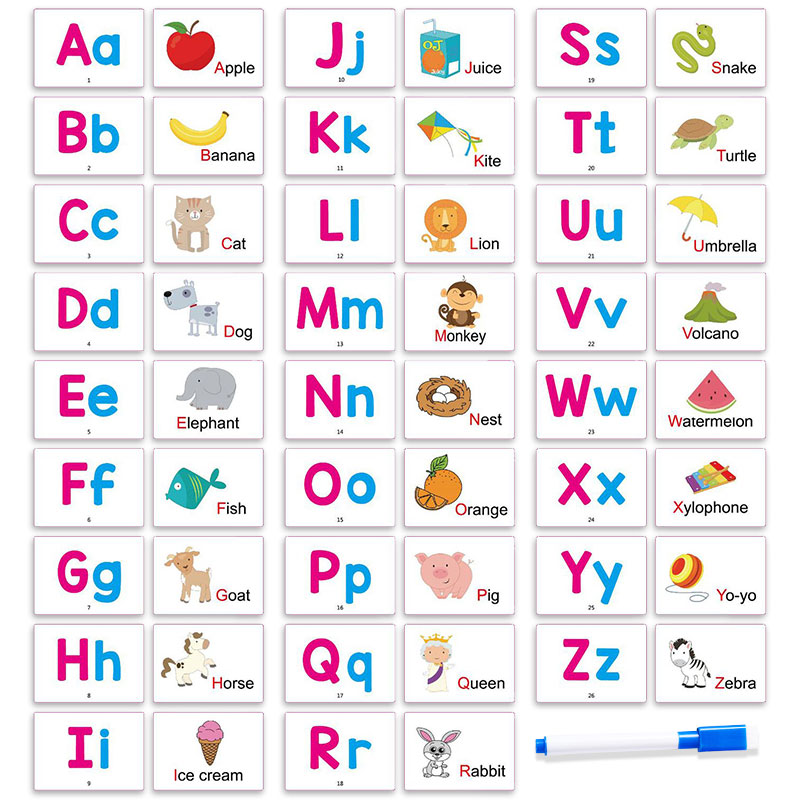 Abc Kids Early Education - 27 cartões de palavras iniciais, cartões