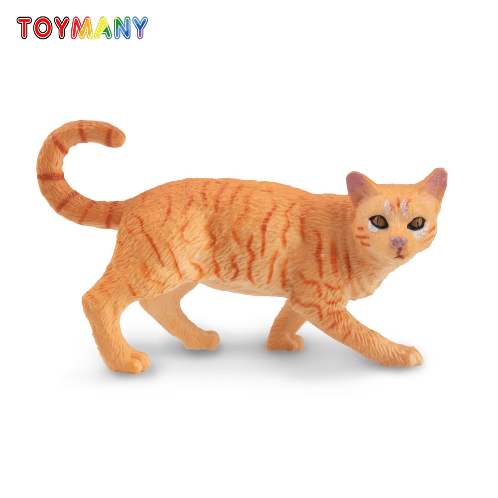 Kids First Education - Toymany simulação estriando laranja gato malhado