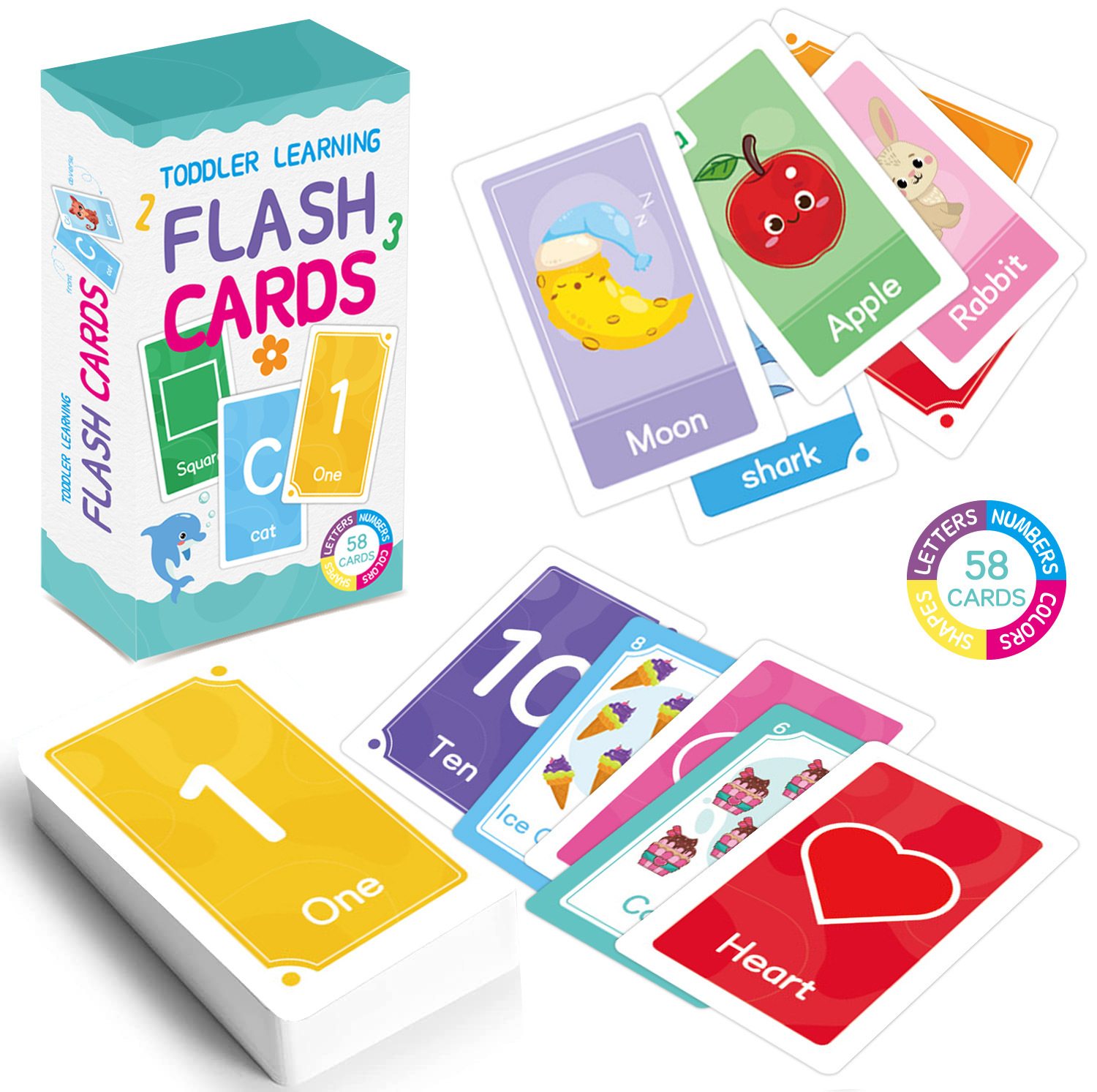 58 pçs abc alfabeto flashcards - Abc Kids Early Education avaliação e preço