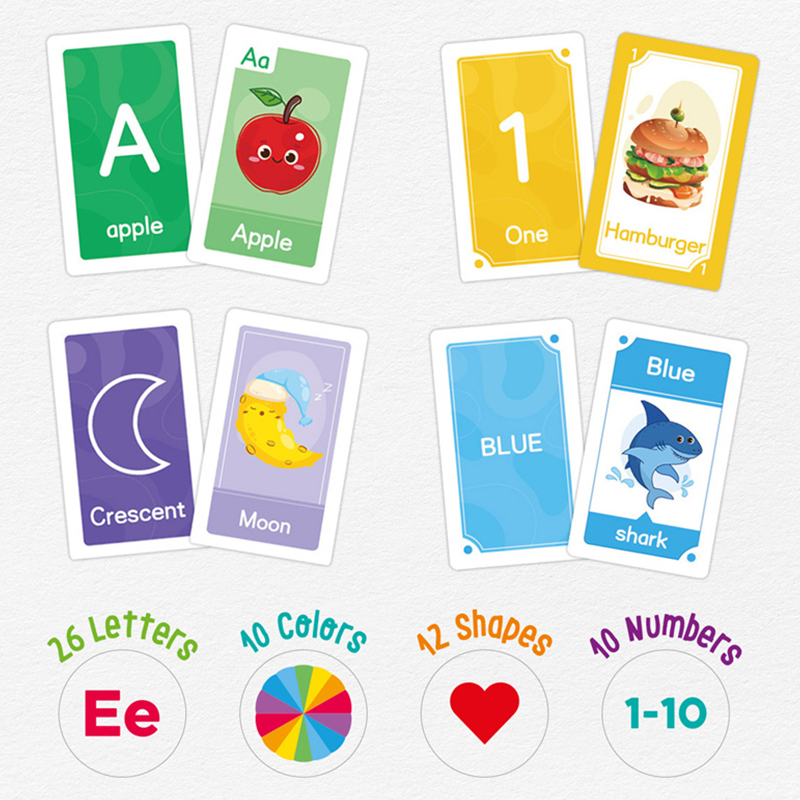 58 peças de cartões didáticos  - Abc Kids Early Education avaliação e preço
