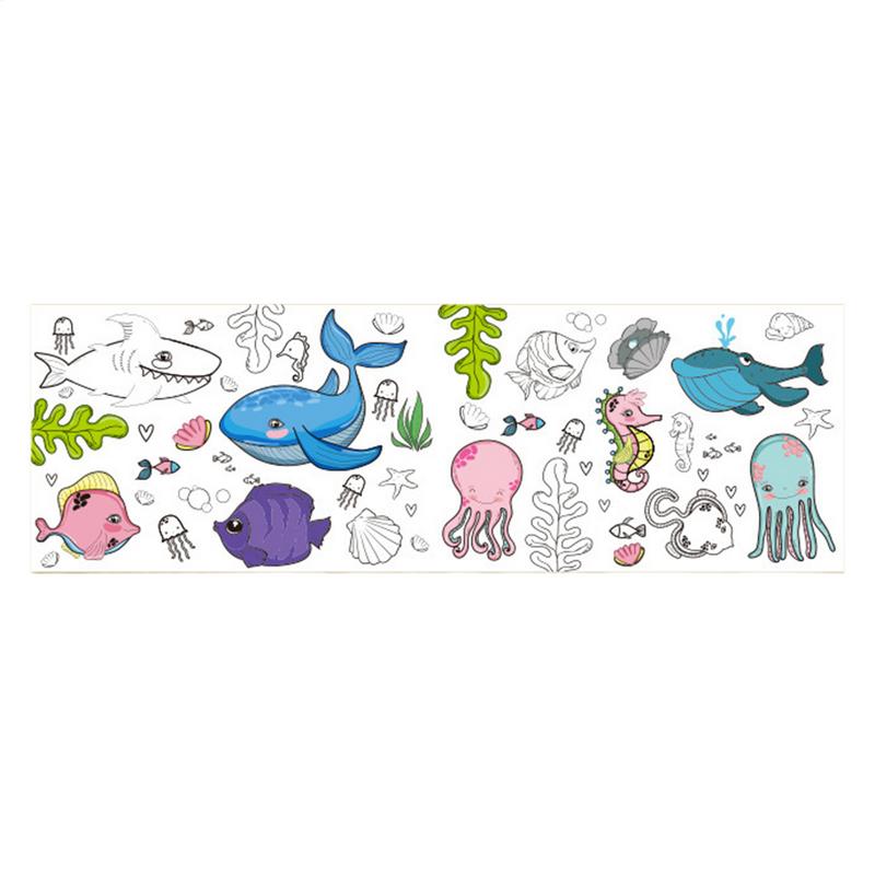 Rolo de papel para colorir par - Kids Education Wallpaper avaliação e preço