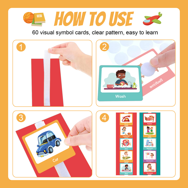 Cartão de Horário Visual para  - Kids Education Plan avaliação e preço