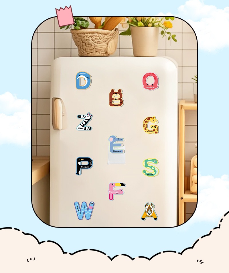 52 peças de adesivos magnético - Abc Kids Early Education avaliação e preço