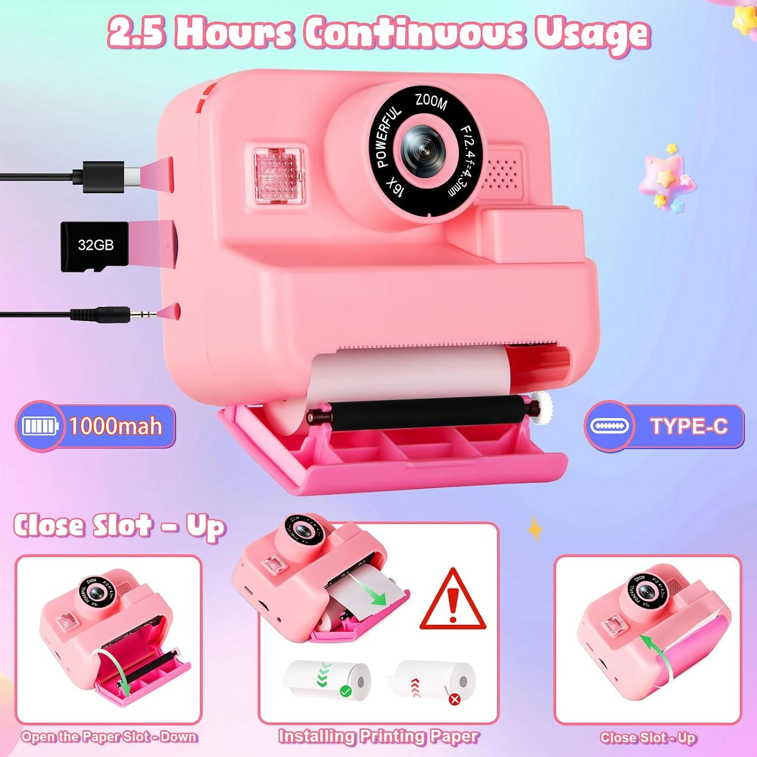 Newinstant impressão câmera co - Japanese Kids Education avaliação e preço
